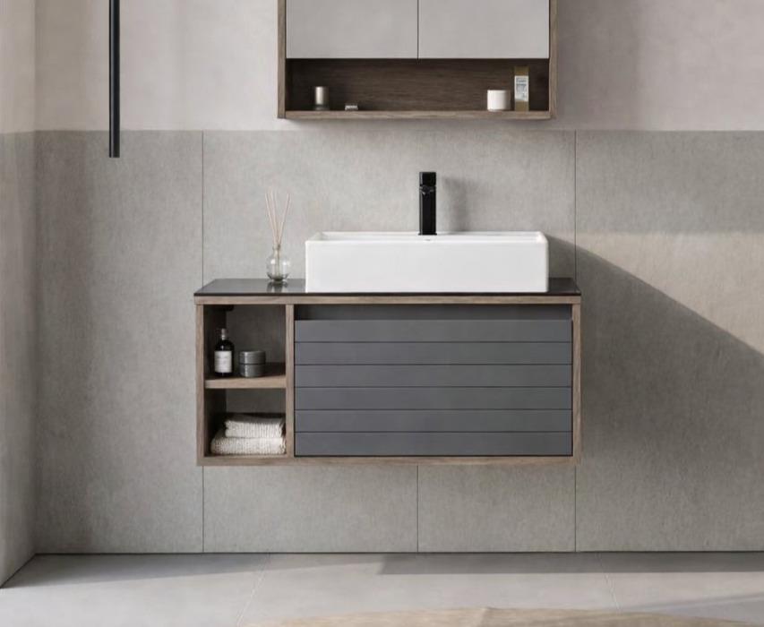 Orka Prato 100 Cm Banyo Dolabı Alt Modül ve Lavabo NavaroORKA5003631Lavabo Dolabı