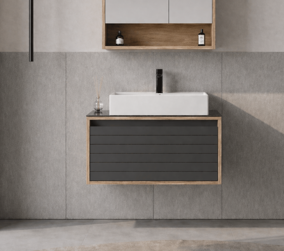 Orka Prato 80 Cm Banyo Dolabı Alt Modül ve Lavabo NavaroORKA5003628Lavabo Dolabı