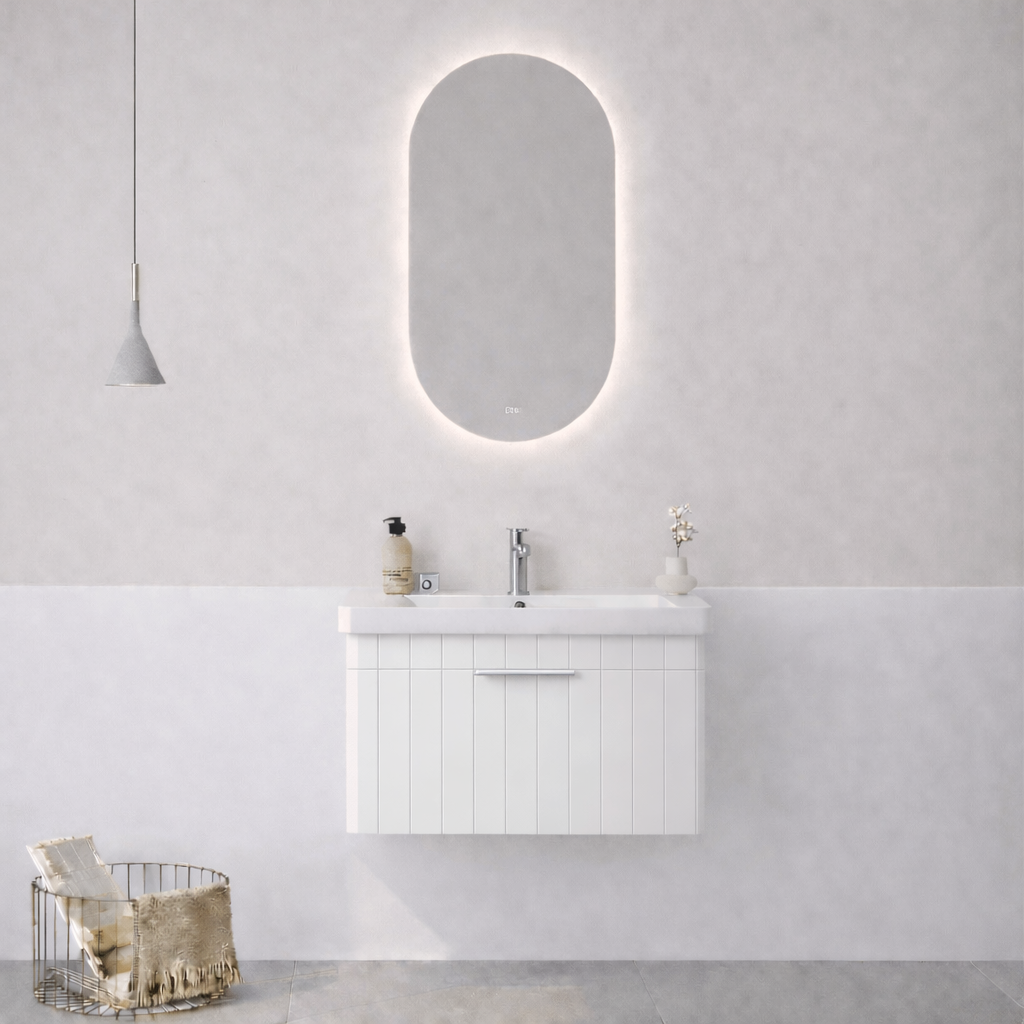 Orka Procıda 60 Cm Mat Beyaz / Krom Banyo Dolap TakımıORKA5007229Banyo Dolabı Takımı
