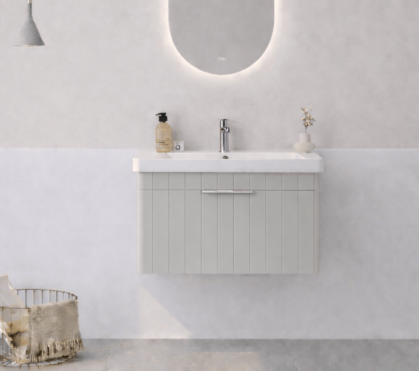 Orka Procıda 60 Cm Mat Kaşmir / Krom Banyo Dolabı Alt Modül ve LavaboORKA5007207Lavabo Dolabı