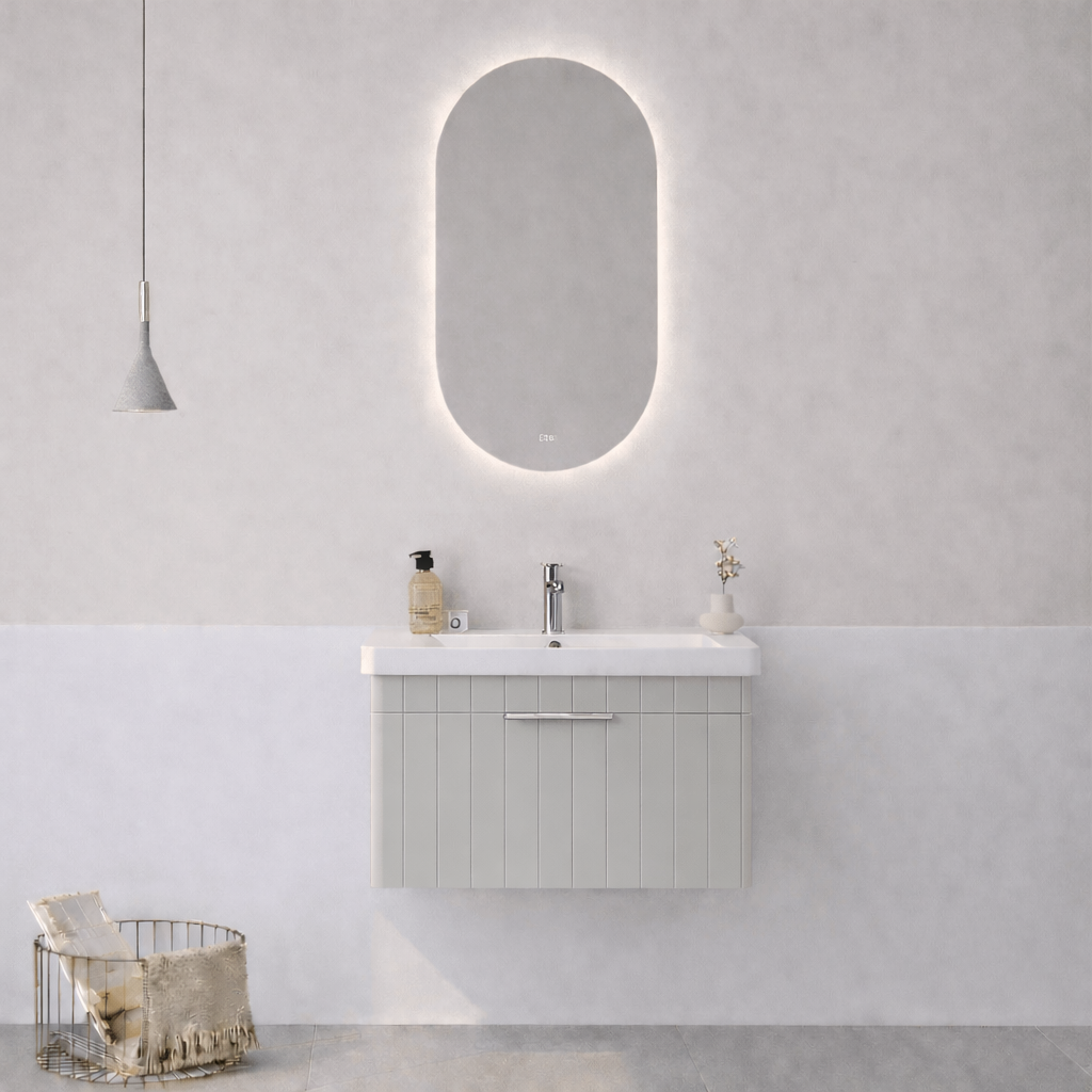 Orka Procıda 60 Cm Mat Kaşmir / Krom Banyo Dolap TakımıORKA5007231Banyo Dolabı Takımı