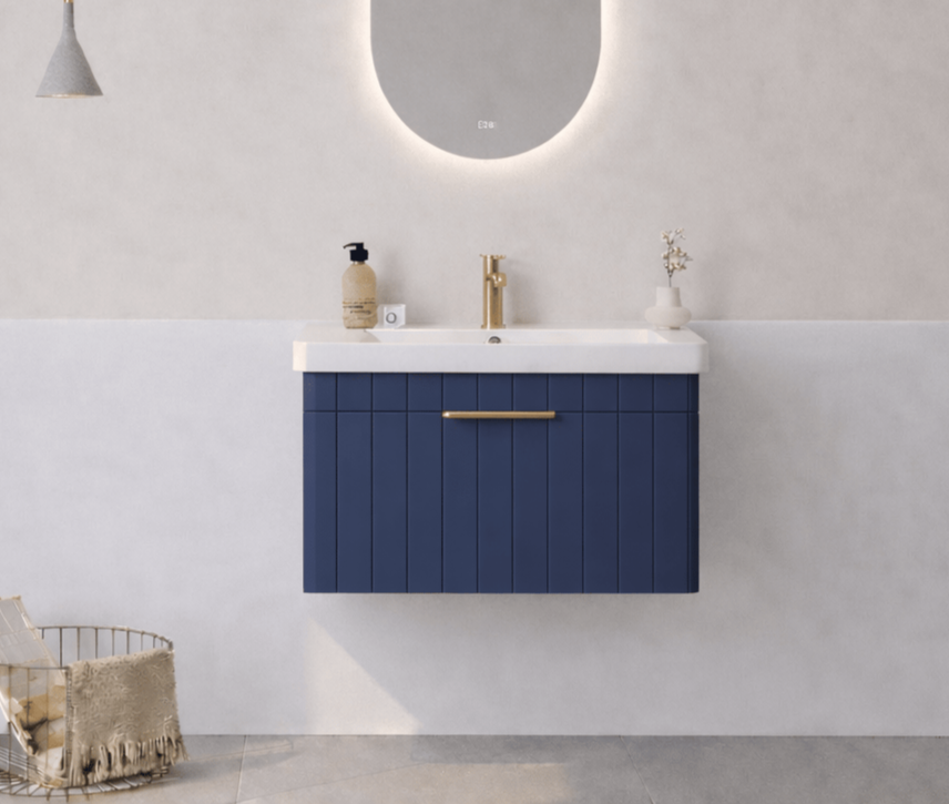 Orka Procıda 60 Cm Mat Lacivert / Altın Banyo Dolabı Alt Modül ve LavaboORKA5007204Lavabo Dolabı