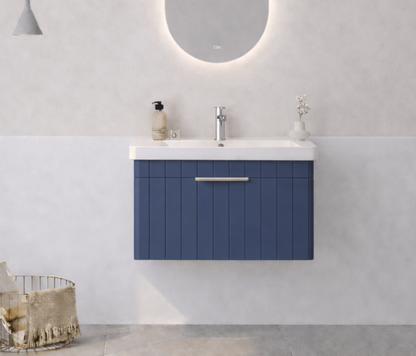 Orka Procıda 60 Cm Mat Lacivert / Krom Banyo Dolabı Alt Modül ve LavaboORKA5007208Lavabo Dolabı