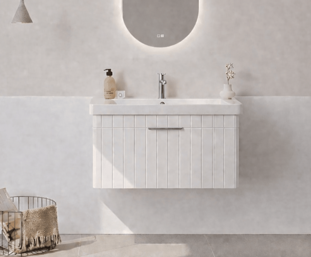 Orka Procıda 80 Cm Mat Beyaz / Krom Banyo Dolabı Alt Modül ve LavaboORKA5007213Lavabo Dolabı