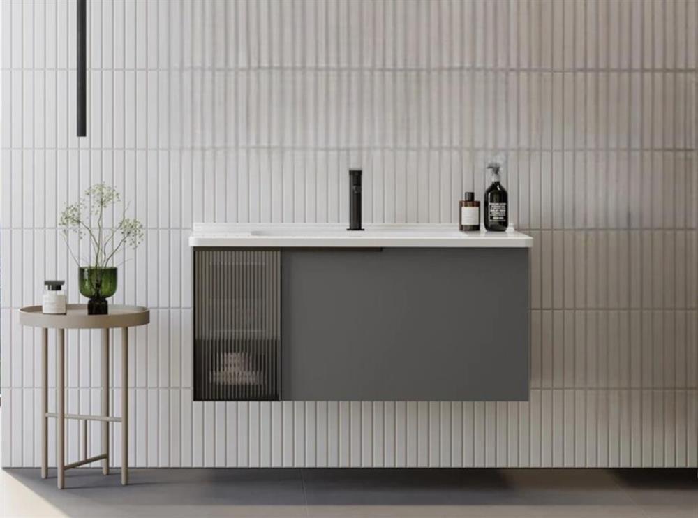 Orka Pure 100 cm Gri Banyo Dolabı Alt Modül ve LavaboORKA5004989Lavabo Dolabı