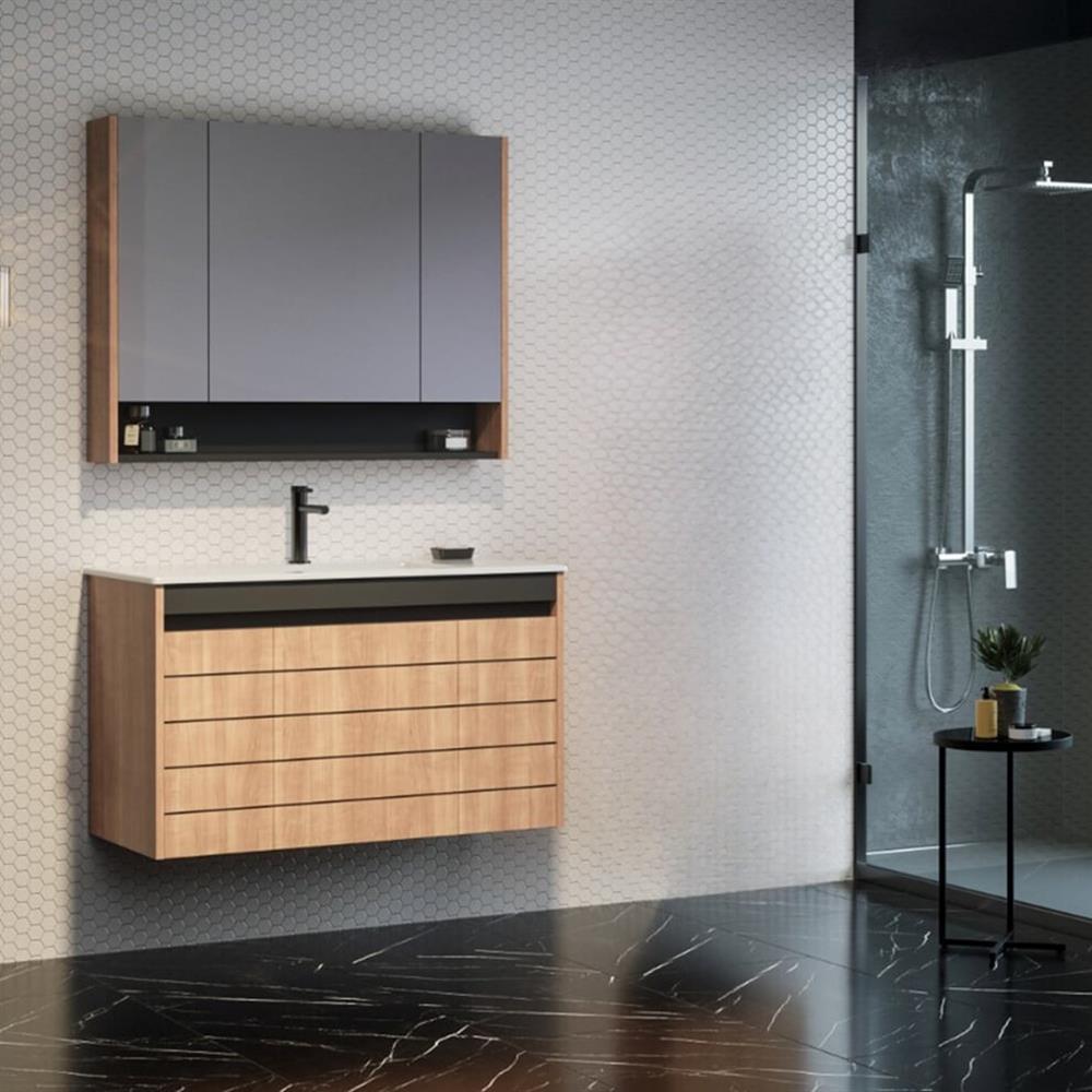 Orka Ricato 100 cm Kiraz Banyo Dolabı TakımıORKA5002277Banyo Dolabı Takımı