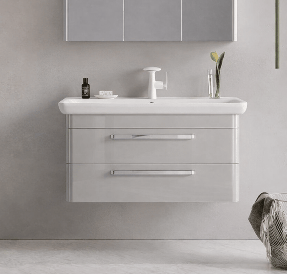 Orka Rose 100 cm Lake Parlak Kaşmir Banyo Dolabı Alt Modül ve Lavabo, 5001774ORKA5001774Lavabo Dolabı