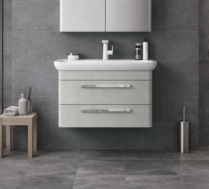 Orka Rose 80 cm Lake Parlak Kaşmir Banyo Dolabı Alt Modül ve Lavabo, 5001768ORKA5001768Lavabo Dolabı