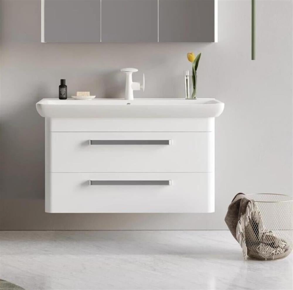 Orka Rose 95 cm Parlak Beyaz Banyo Dolabı Alt Modül ve LavaboORKA5001769Lavabo Dolabı