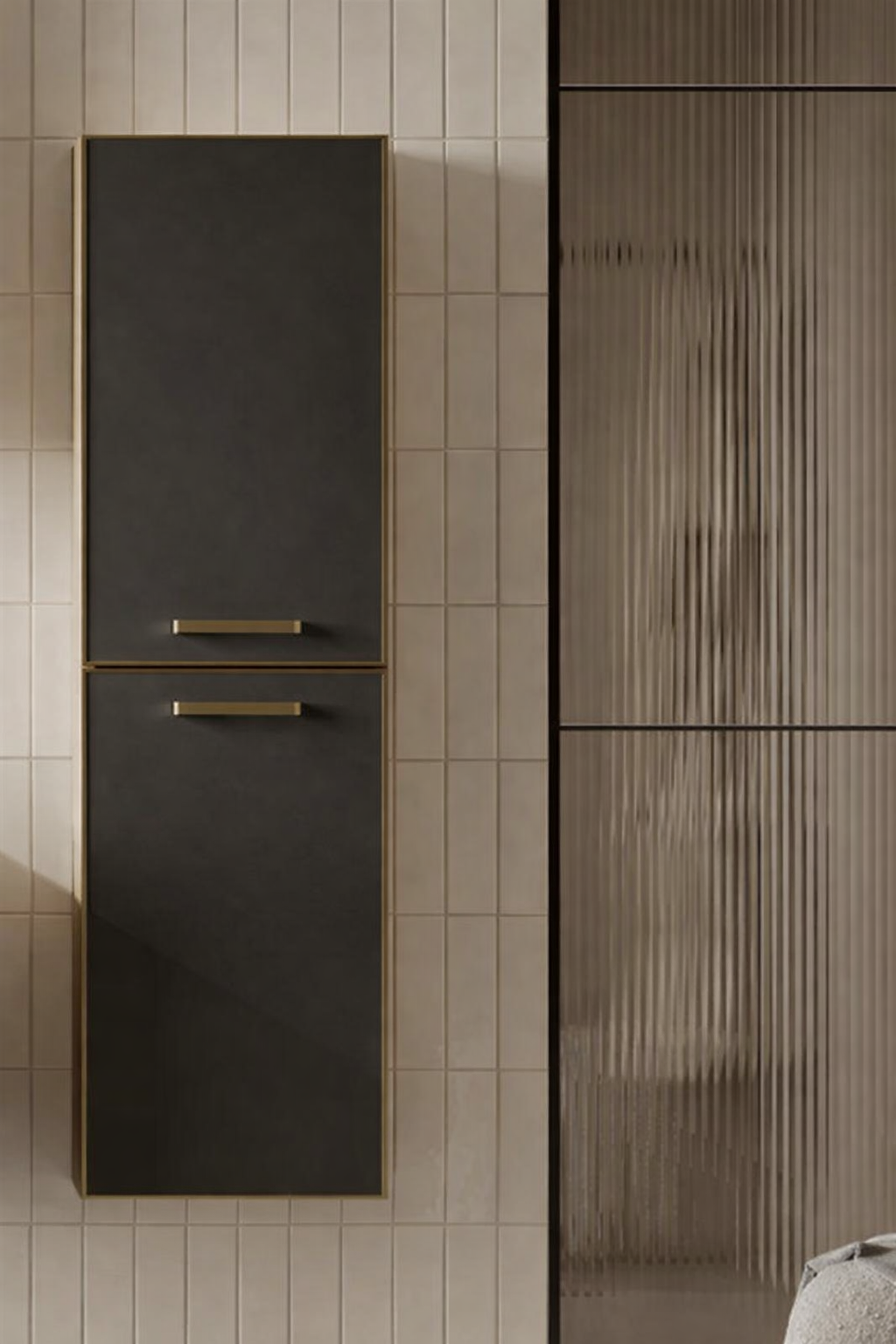 Orka Salerno 40 cm Legnona- Mat Antrasit Banyo Boy Çamaşır Dolabı, 3006376ORKA3006376Banyo Boy Dolabı Modelleri 