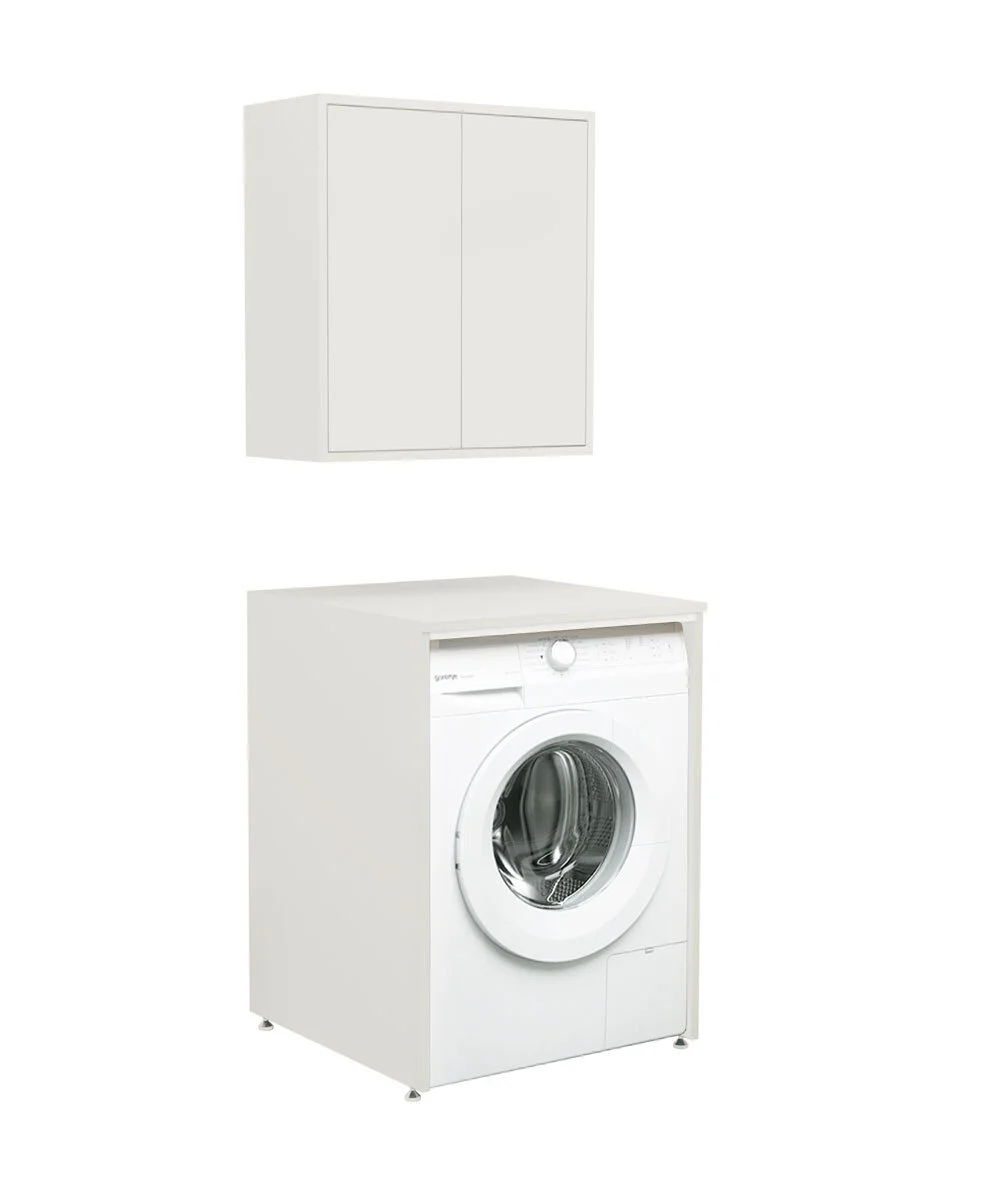 Orka Sedir 65 cm Mat Beyaz Çamaşır Dolabı TakımıORKA5005137Banyo Dolabı Takımı