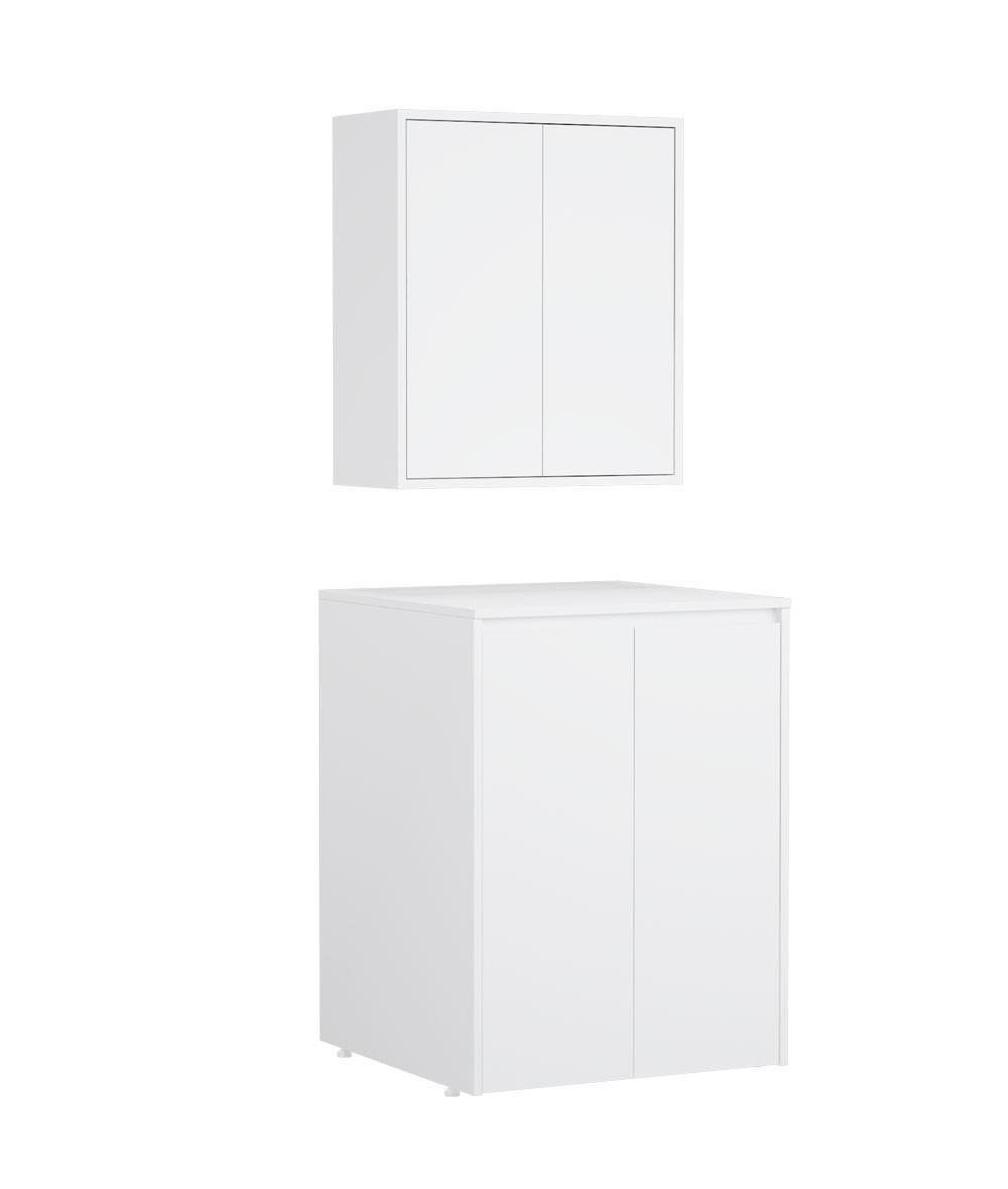Orka Sedir 70 cm Mat Beyaz Çamaşır Dolabı TakımıORKA5004195Banyo Dolabı Takımı
