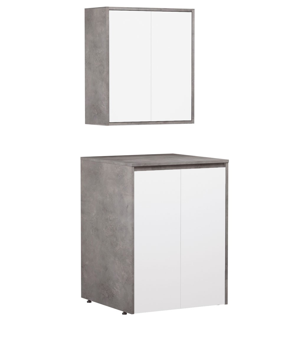 Orka Sedir 70 cm Mat Gri Çamaşır Dolabı TakımıORKA5005135Banyo Dolabı Takımı