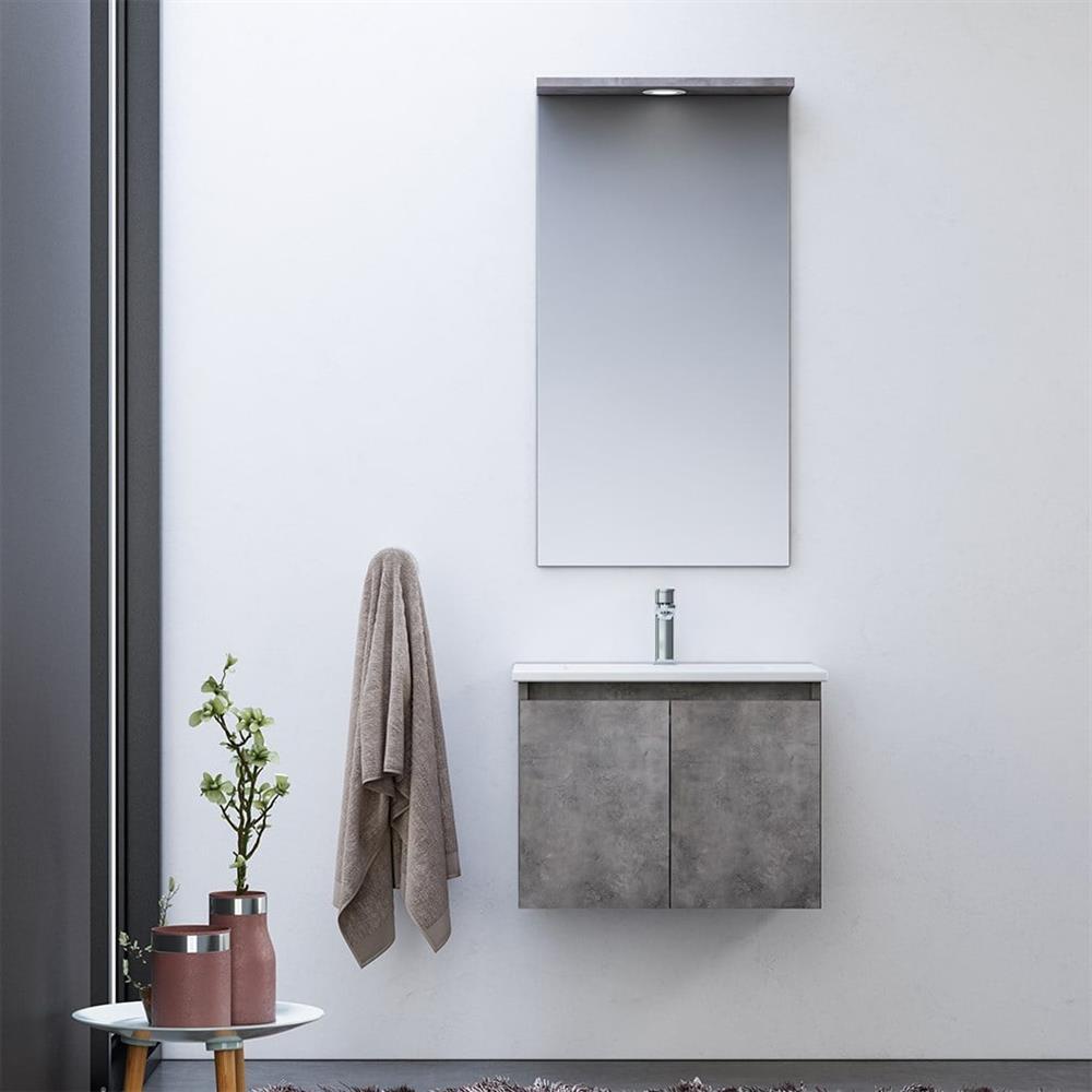 Orka Sidney 60 cm Gümüş Banyo Dolabı TakımıORKA5000689Banyo Dolabı Takımı