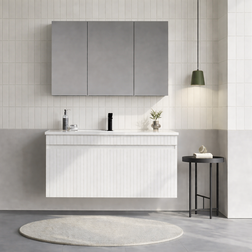 Orka Tivoli 100 cm Mat Beyaz Banyo Dolabı Takımı (Dolaplı) , 5008697ORKA5008697Banyo Dolabı Takımı