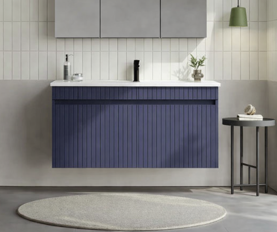 Orka Tivoli 100 cm Mat Lacivert Banyo Dolabı Alt Modül ve Lavabo , 5008674ORKA5008674Lavabo Dolabı