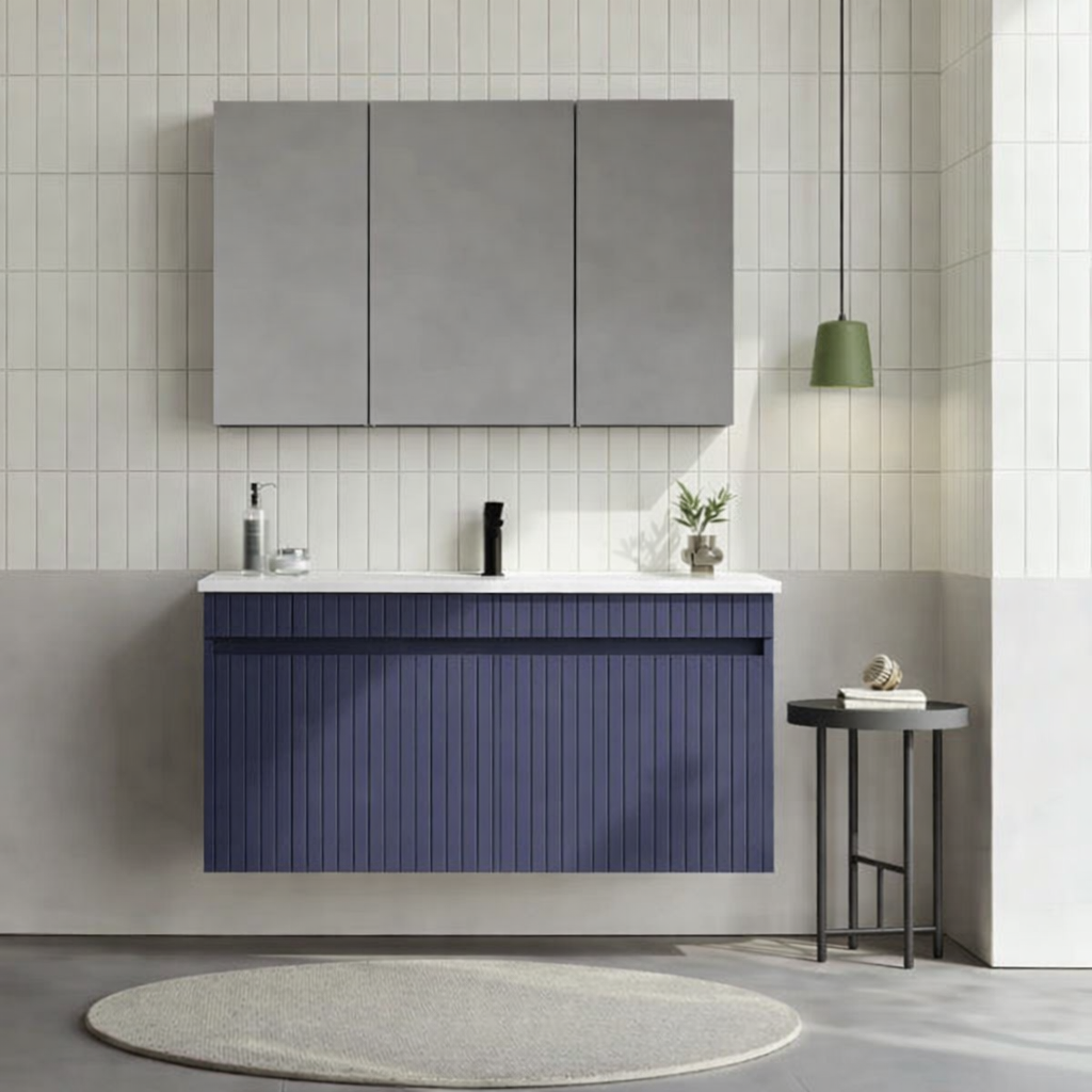 Orka Tivoli 100 cm Mat Lacivert Banyo Dolabı Takımı (Dolaplı) , 5008699ORKA5008699Banyo Dolabı Takımı