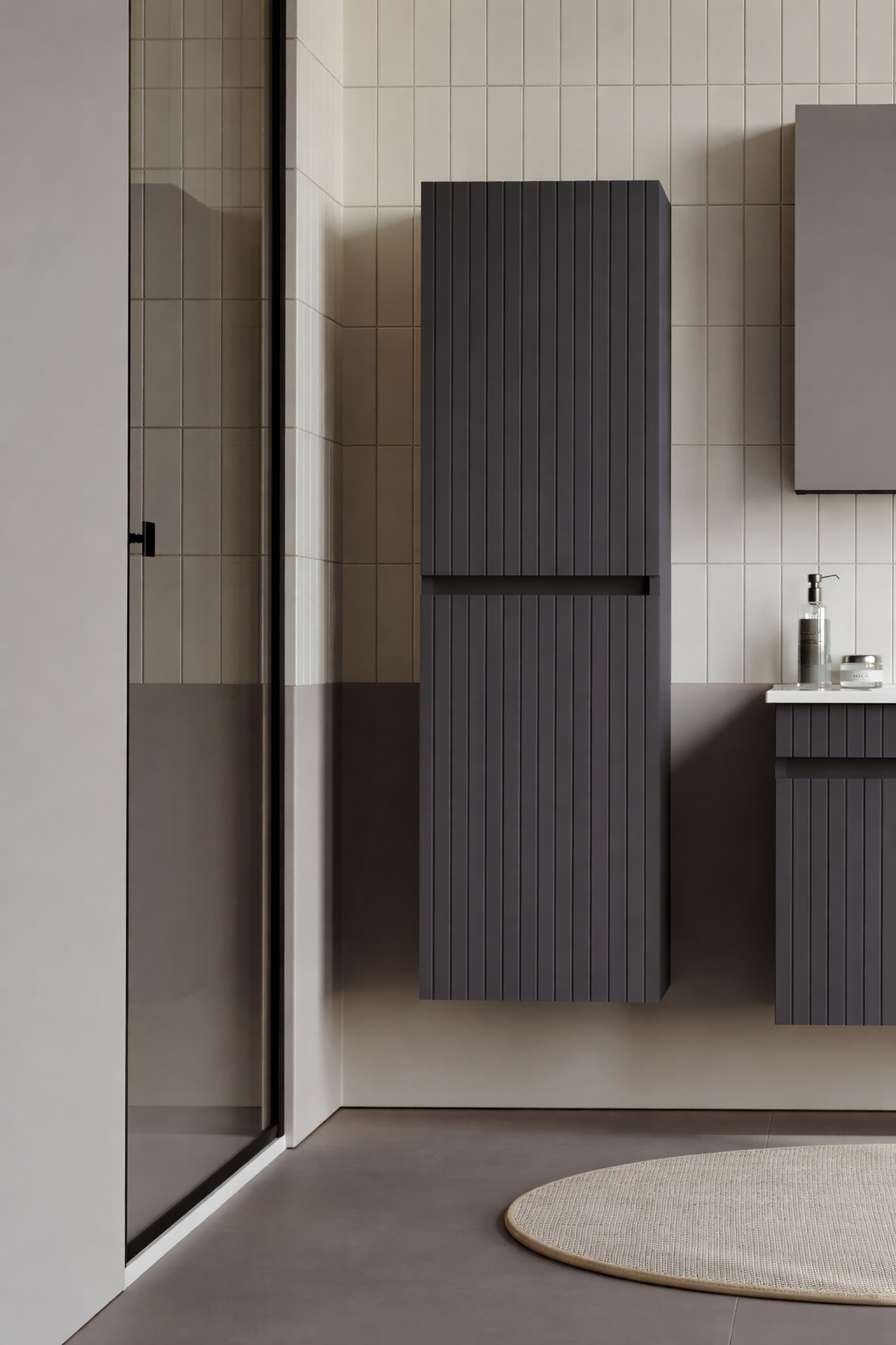 Orka Tivoli 40 cm Boy Dolabı Mat Antrasit , 3010300ORKA3010300Banyo Boy Dolabı Modelleri 