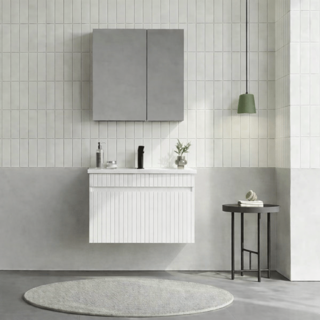 Orka Tivoli 65 cm Mat Beyaz Banyo Dolabı Takımı (Dolaplı Ayna), 5008689ORKA5008689Banyo Dolabı Takımı