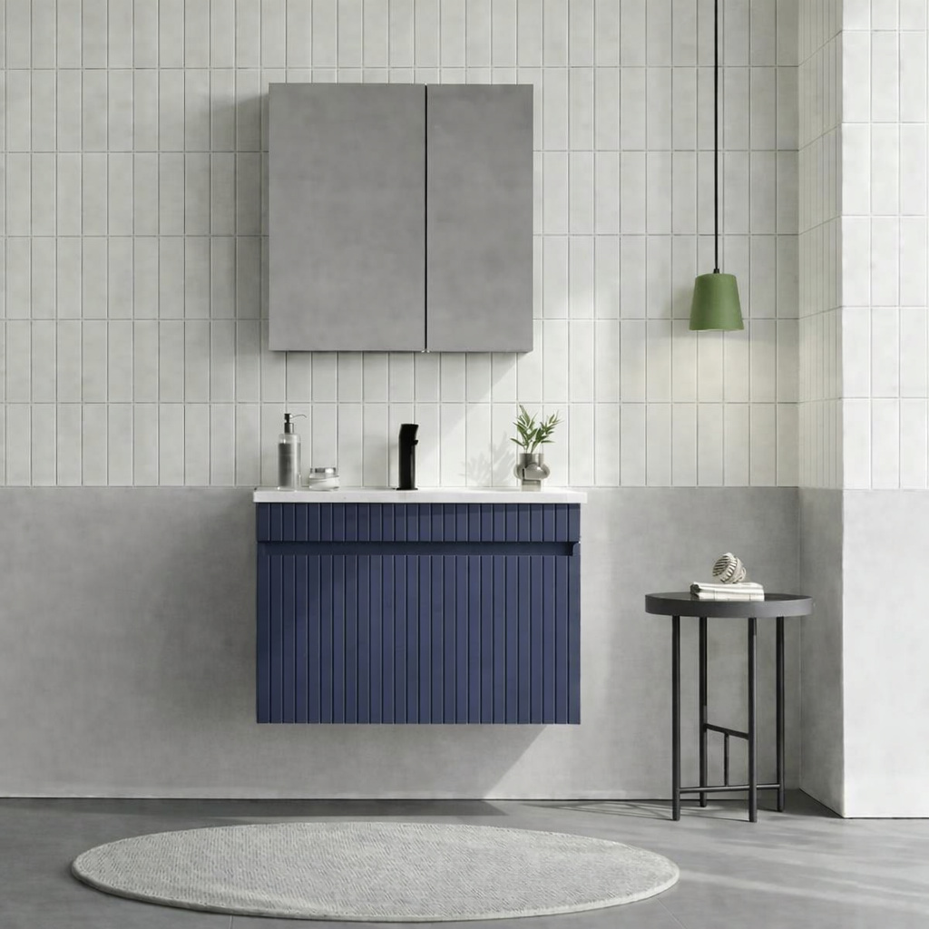 Orka Tivoli 65 cm Mat Lacivert Banyo Dolabı Takımı (Dolaplı Ayna), 5008691ORKA5008691Banyo Dolabı Takımı