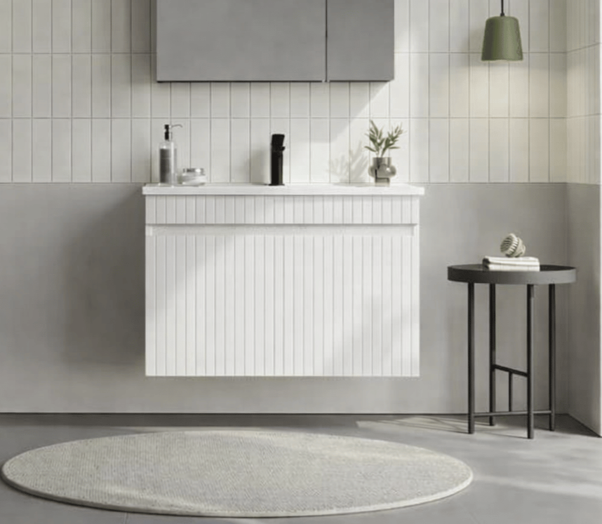 Orka Tivoli 85 cm Mat Beyaz Banyo Dolabı Alt Modül ve Lavabo , 5008668ORKA5008668Lavabo Dolabı