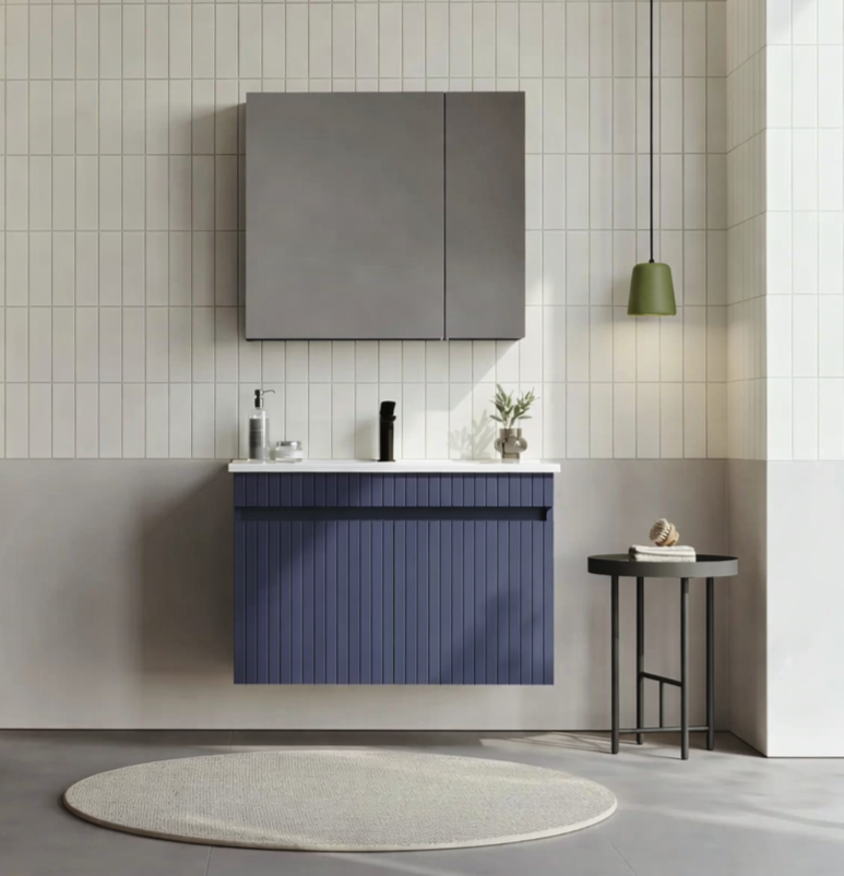 Orka Tivoli 85 cm Mat Lacivert Banyo Dolabı Takımı (Dolaplı) , 5008695ORKA5008695Banyo Dolabı Takımı