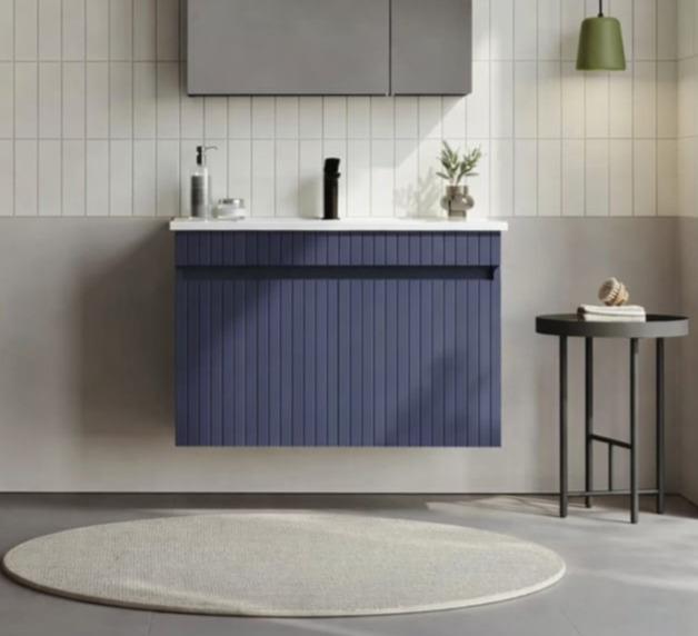 Orka Tivoli 85 cm Mat Lacivert Banyo Dolabı Alt Modül ve Lavabo , 5008670ORKA5008670Lavabo Dolabı