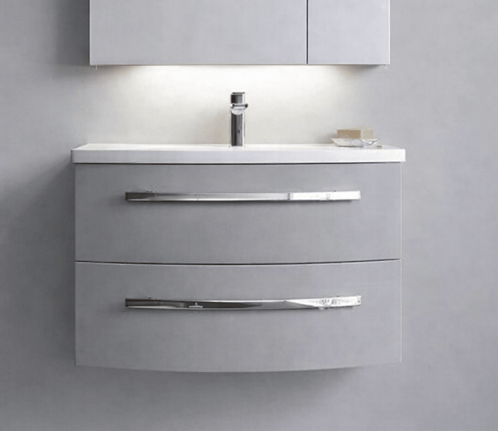 Orka Urla 70 cm Parlak Lake Gri Banyo Dolabı Alt Modül ve Lavabo, 5001842ORKA5001842Lavabo Dolabı