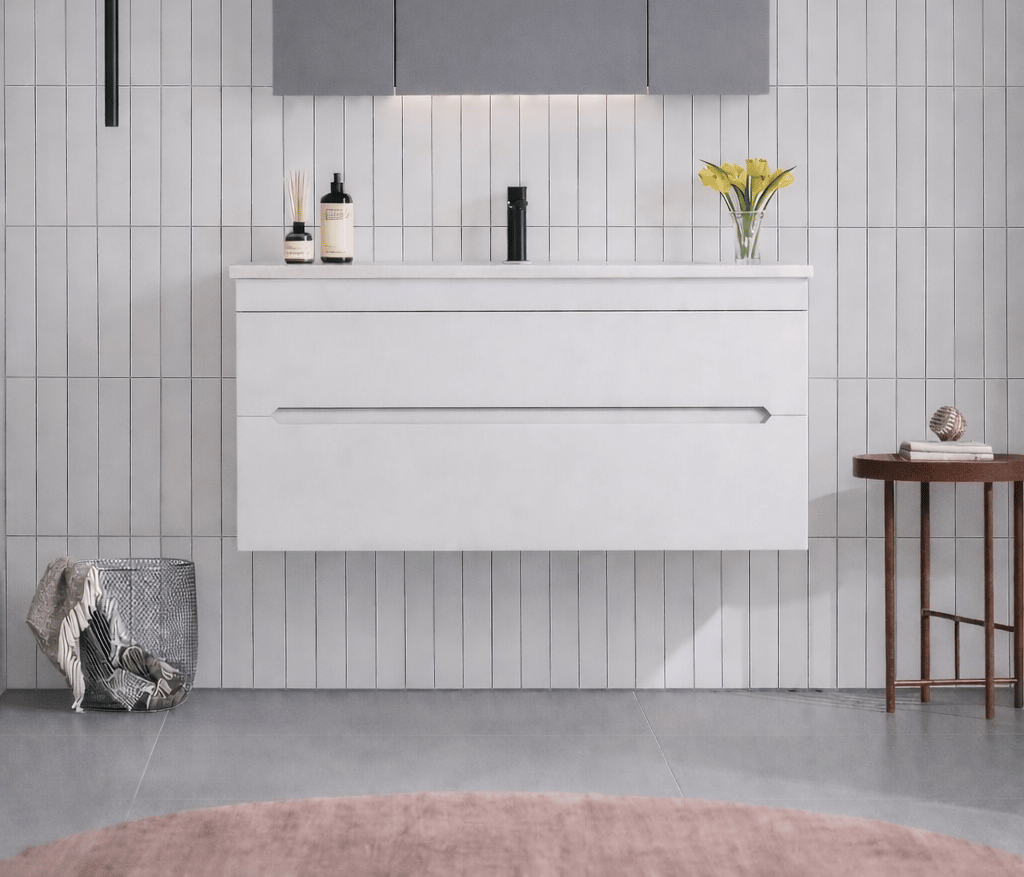 Orka Varna 120 cm Mat Beyaz Banyo Dolabı Alt Modül ve Lavabo, 5001875ORKA5001875Lavabo Dolabı