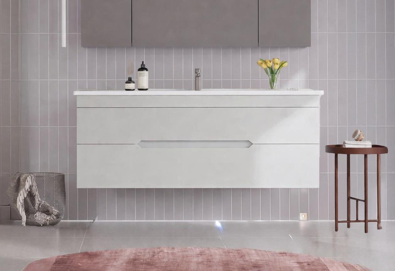 Orka Varna 120 cm Mat Kaşmir Banyo Dolabı Alt Modül ve Lavabo , 5009203ORKA5009203Lavabo Dolabı