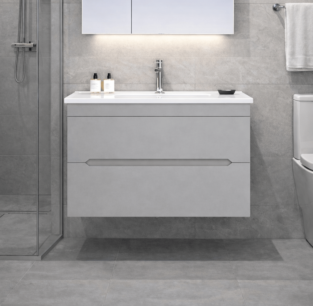 Orka Varna 80 cm Mat Lake Gri Banyo Dolabı Alt Modül ve Lavabo, 5002610ORKA5002610Banyo Dolabı Takımı