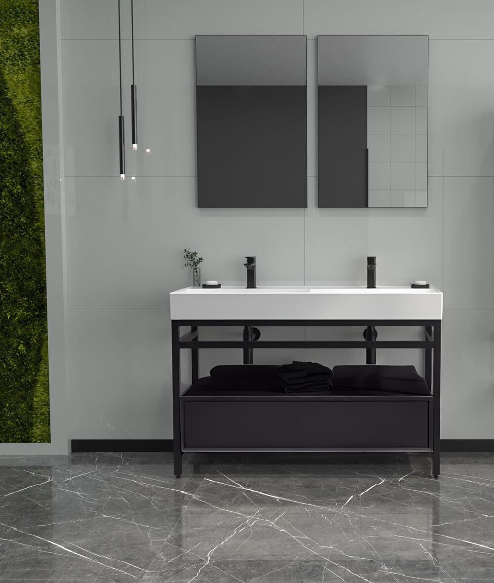 Orka Vegas 120 cm Antrasit Banyo Dolabı TakımıORKA5003756Banyo Dolabı Takımı