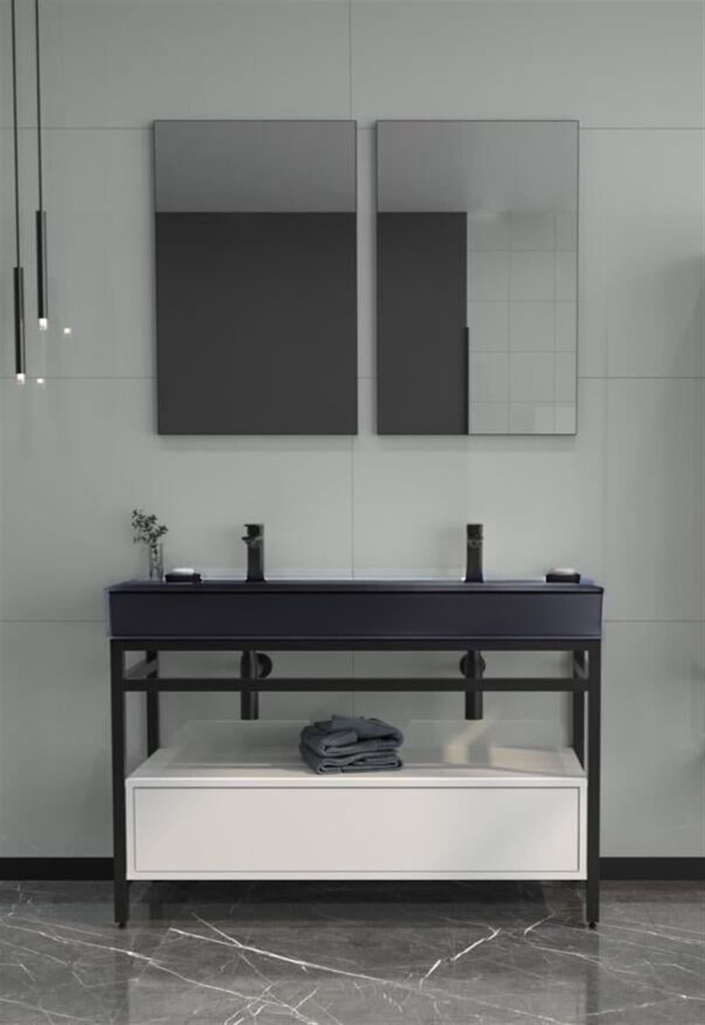 Orka Vegas 120 cm Mat Beyaz Banyo Dolabı TakımıORKA5003761Banyo Dolabı Takımı