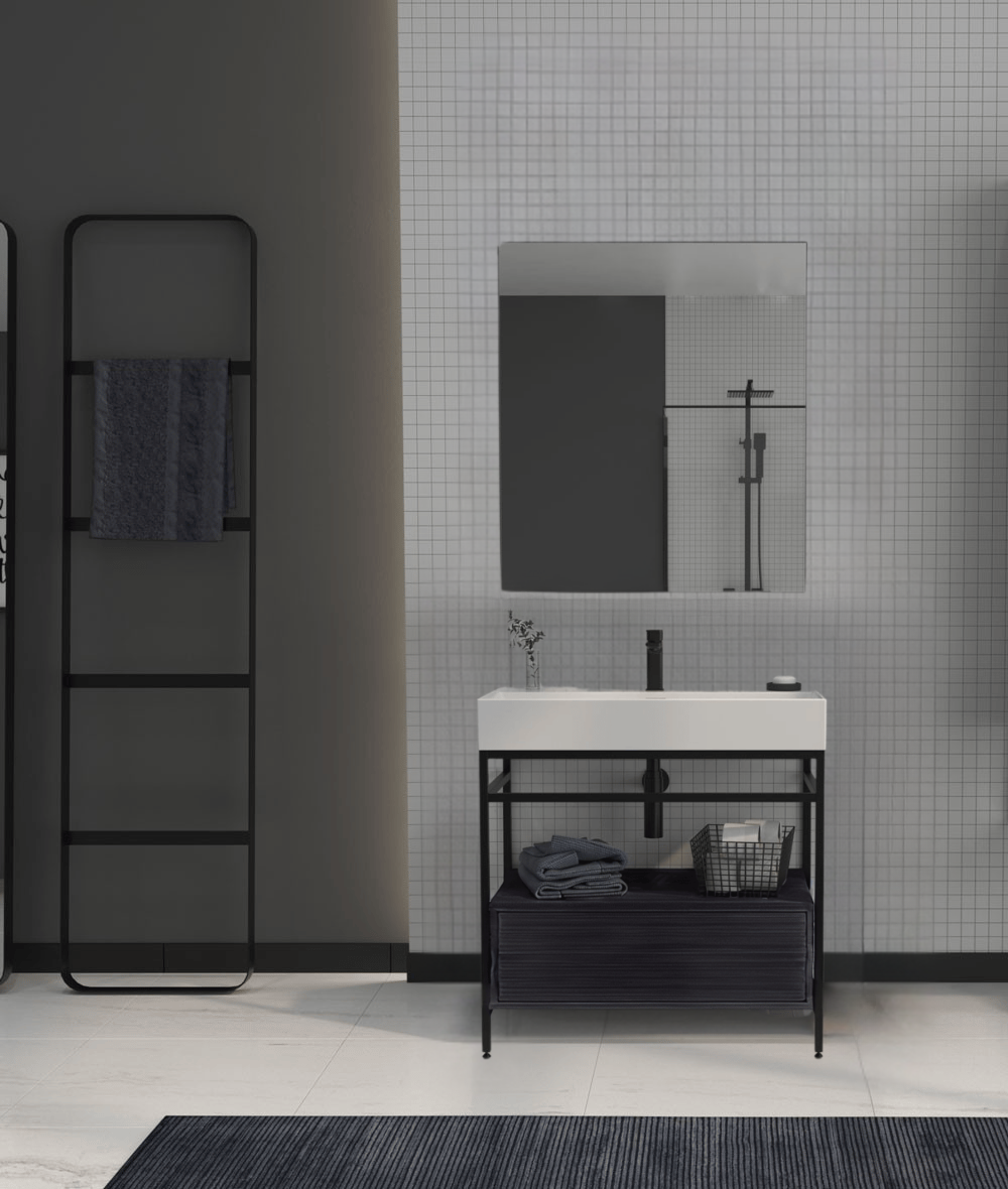 Orka Vegas 60 cm Antrasit Banyo Dolabı TakımıORKA5003740Banyo Dolabı Takımı