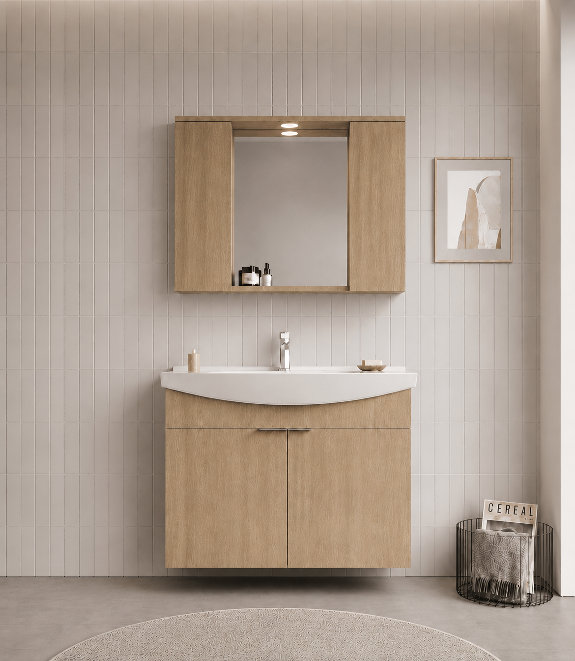 PURUS 100 TKM ASMA TK KUTU BUDVAORKA5007994Banyo Dolabı Takımı