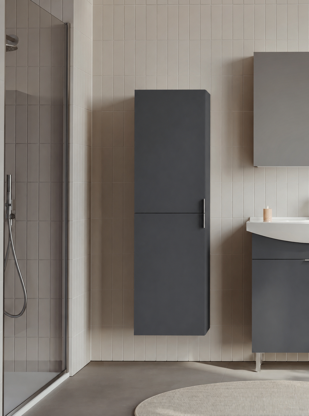 PURUS 40 BYD M.ANTRASITORKA3010198Banyo Boy Dolabı Modelleri 