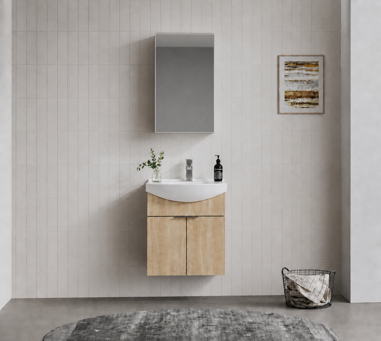 PURUS 55 TKM ASMA DOLAPLI BUDVAORKA5008333Banyo Dolabı Takımı