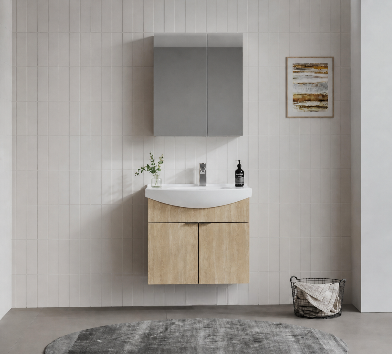 PURUS 65 TKM ASMA DOLAPLI BUDVAORKA5008337Banyo Dolabı Takımı