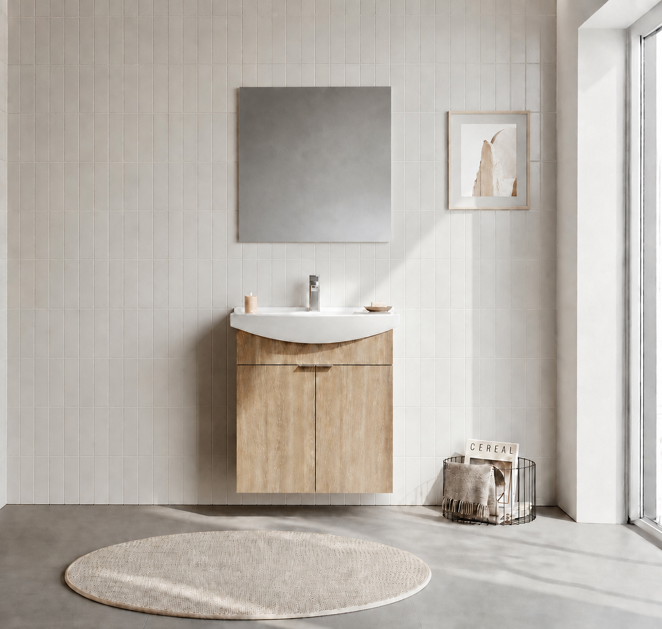 PURUS 65 TKM ASMA DZ AYNA BUDVAORKA5008318Banyo Dolabı Takımı