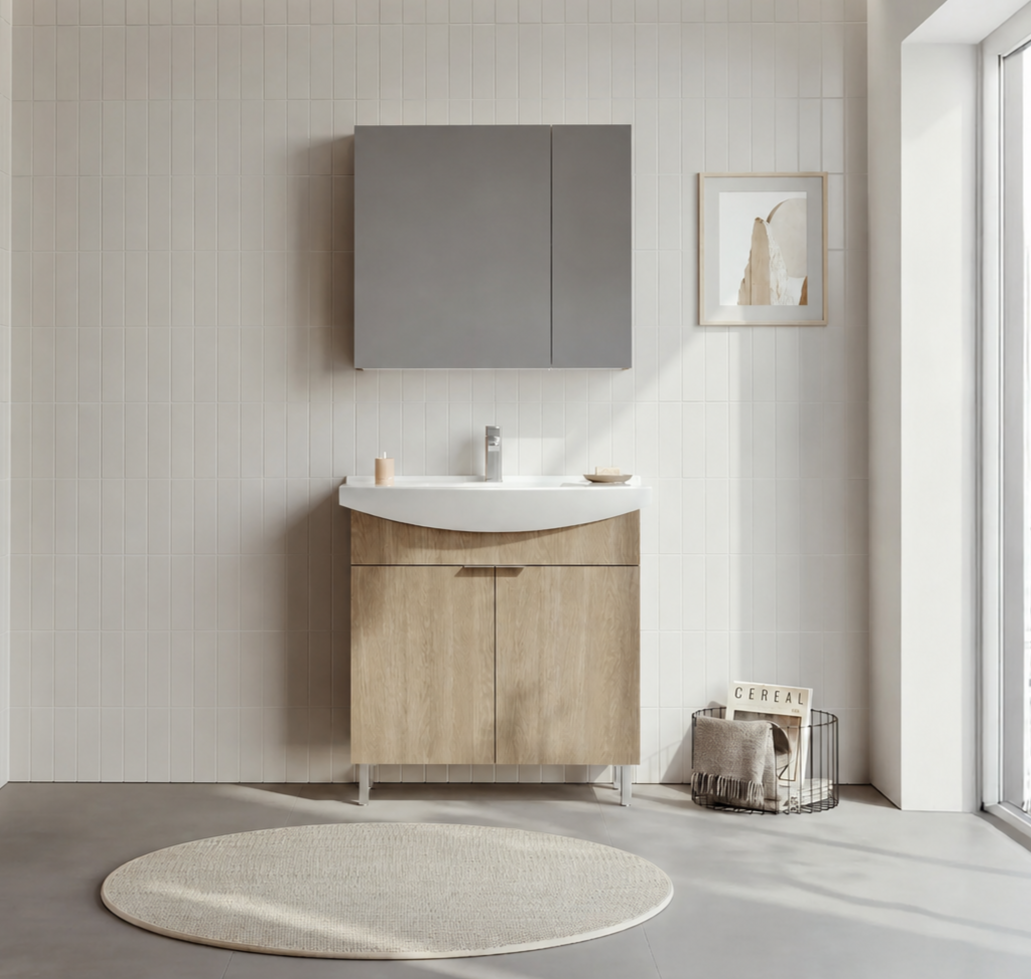 PURUS 80 TKM AYAKLI DOLAPLI BUDVAORKA5008483Banyo Dolabı Takımı