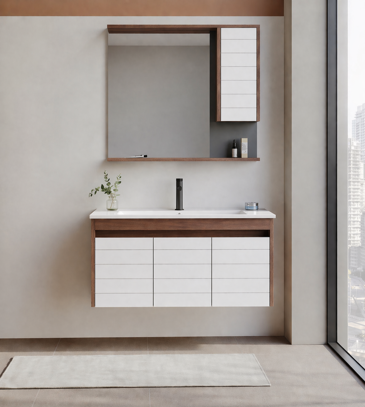 SERRA V2 100 TKM NAVARO-M.BYZORKA5007556Banyo Dolabı Takımı