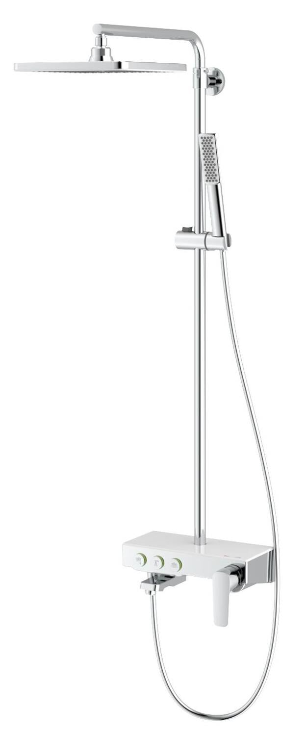 Teska Duş Kolonu, Niagara, Üç Yönlü, Beyaz Camlı, Krom, NG3501CTeskaNG3501CDuş Sistemleri