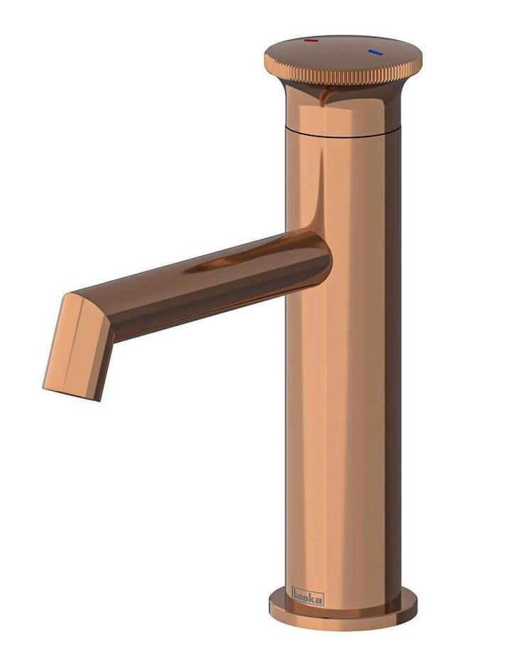 Teska Lavabo Bataryası, Arte Leo S, Rose Gold, E5519TeskaE5519Lavabo Bataryaları