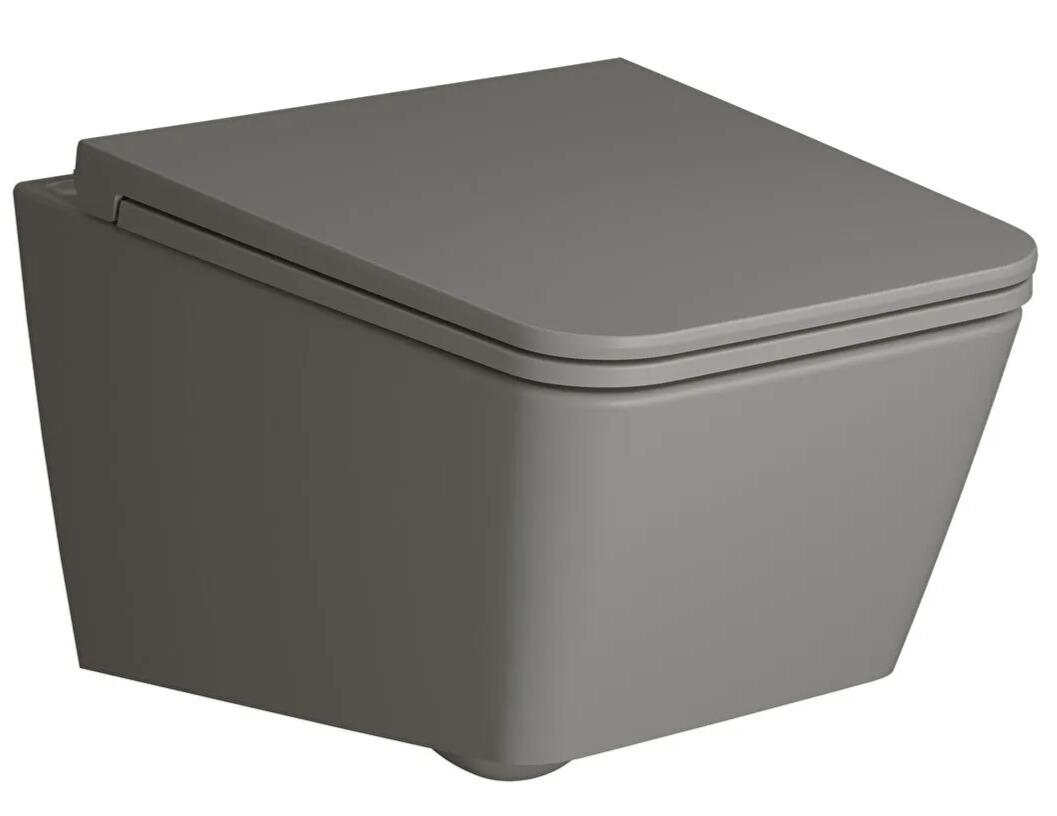 VitrA Asma Klozet, Equal Rim-Ex, Kanalsız, 54 cm, Mat Taş Gri, 7245B476-0090VitrA7245B476-0090Asma Klozet Modelleri, Çeşitleri & Fiyatları | Banyo Dizayn 