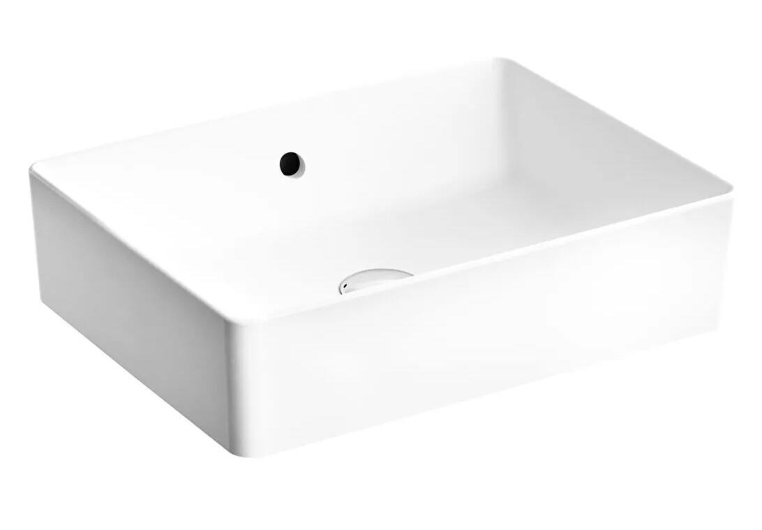 Vitra Çanak Lavabo, Nuo Dikdörtgen, 50 cm, 7436B003-0012  (sadece istanbul teslimat için uygundur )VitrA7436B003-0012Çanak Lavabo