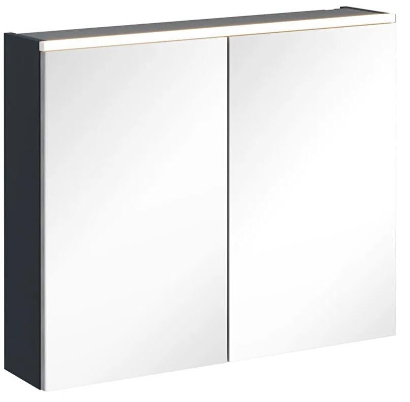 Vitra Core Dolaplı Üstten Aydınlatmalı Ayna, 80 cm, Mat Lacivert, 67615 VitrA67615Ayna Ve Dolaplı Aynalar