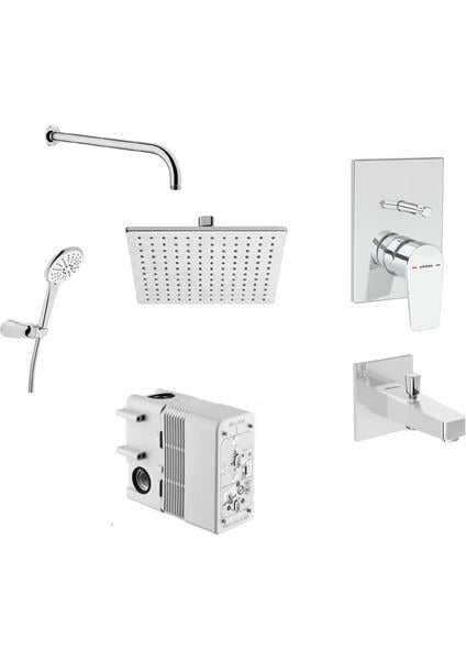 Vitra Duş Seti, Flow Square, Ankastre (Sıva Üstü Grubu) A49305VitrAA49305Ankastre Duş Setleri