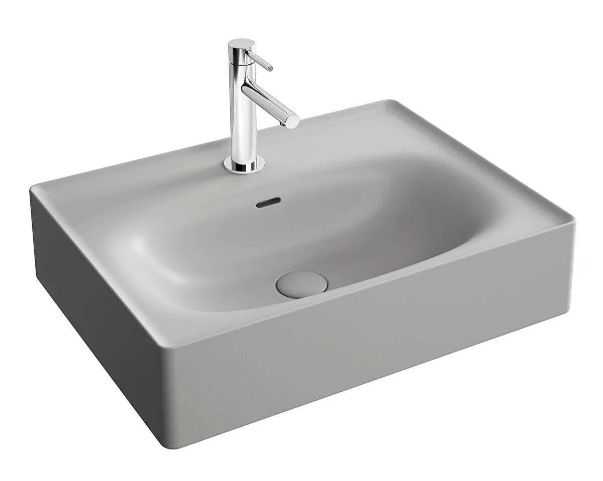 Vitra Equal Lavabo, 60 cm, Mat Taş Gri, 7241B476-0001VitrA7241B476-0001Standart Lavabo