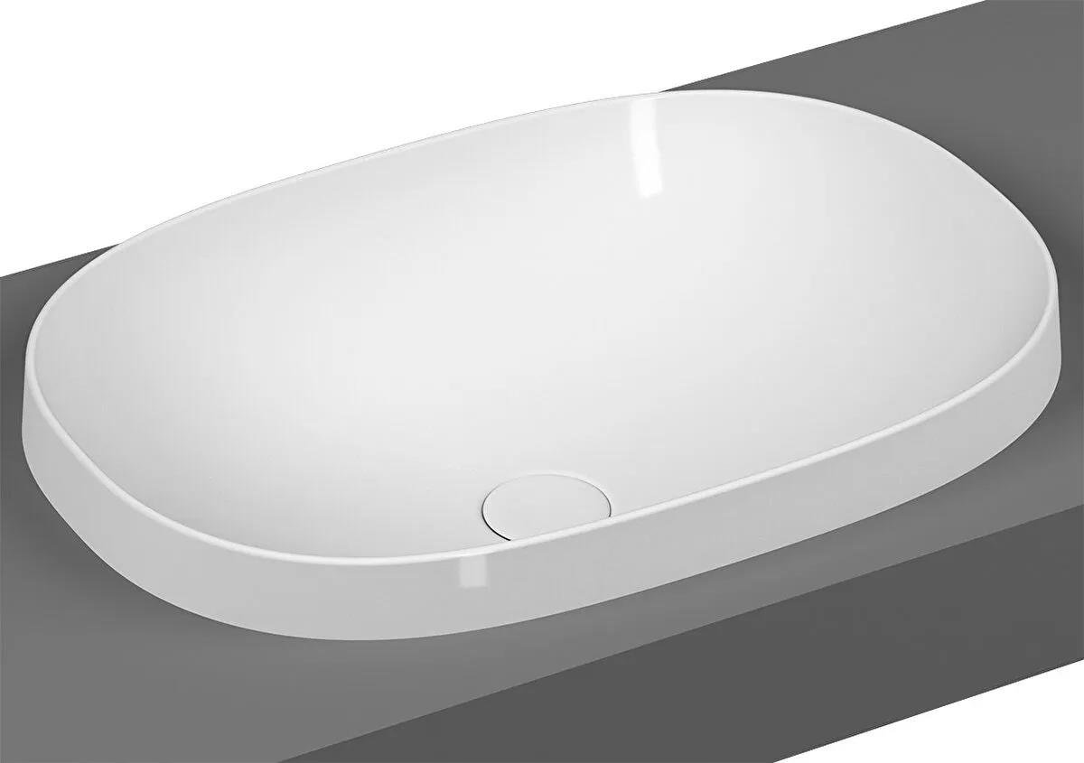 Vitra Frame Tezgah Üstü Oval Lavabo, 56 cm, Beyaz, 5652B403-0016 VitrA5652B403-0016Tezgah Üstü Lavabo Modelleri ve Fiyatları | Banyo Dizayn