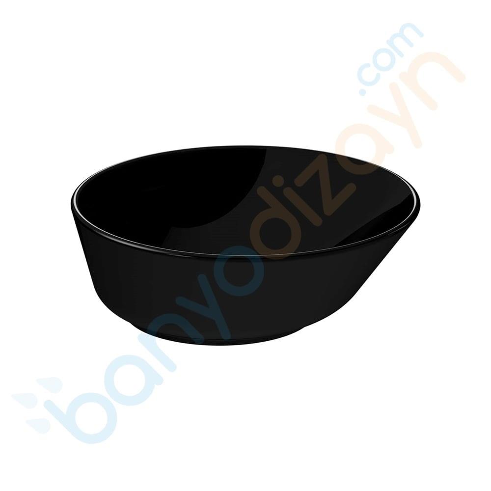 Vitra Geo Yuvarlak Çanak Lavabo, 38 cm, Siyah, 7421B070-0016 VitrA7421B070-0016Çanak Lavabo